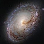 Messier 96 galaxy viewed by Hubble Space Telescope, courtesy Nasa.gov.